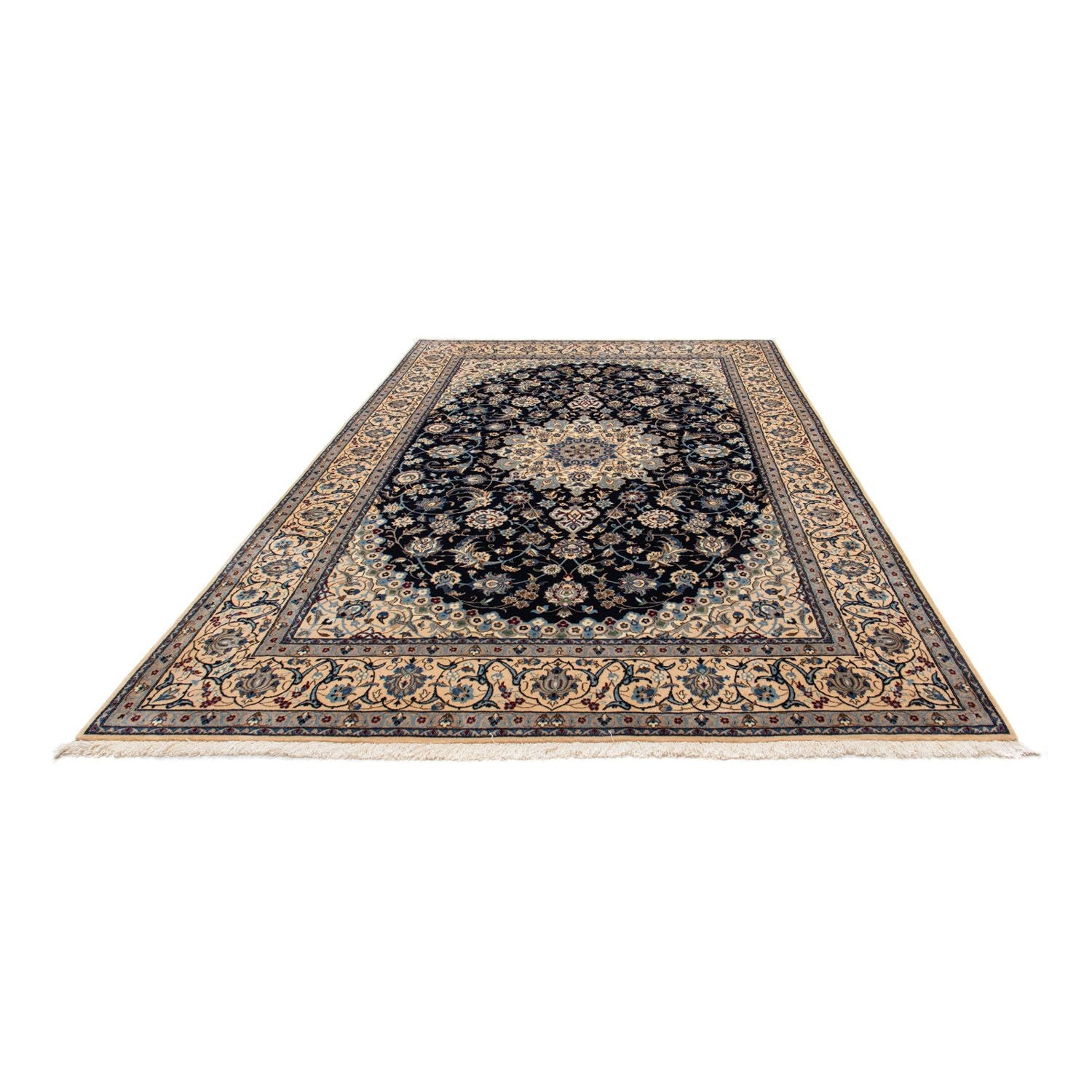 Alfombra Persa - Nain - Real - 308 x 200 cm - negro