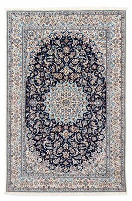 Alfombra Persa - Nain - Real - 291 x 200 cm - azul oscuro