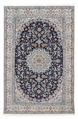 Alfombra Persa - Nain - Real - 291 x 200 cm - azul oscuro
