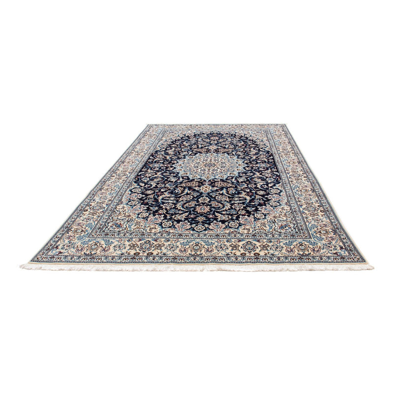 Alfombra Persa - Nain - Real - 291 x 200 cm - azul oscuro