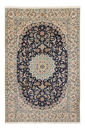 Alfombra Persa - Nain - Real - 298 x 200 cm - azul oscuro