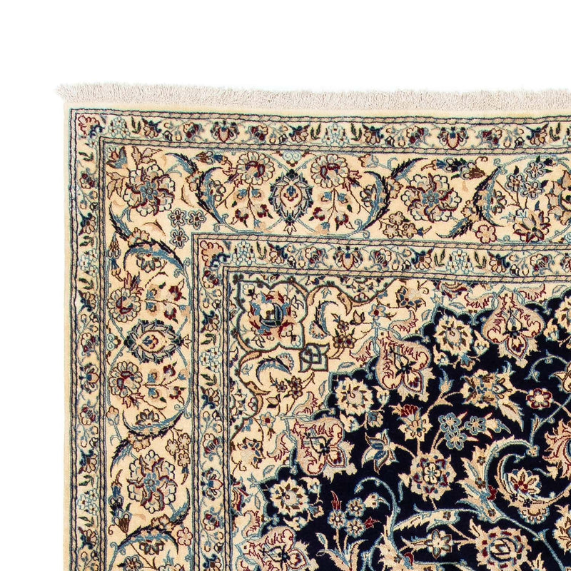 Alfombra Persa - Nain - Real - 298 x 200 cm - azul oscuro