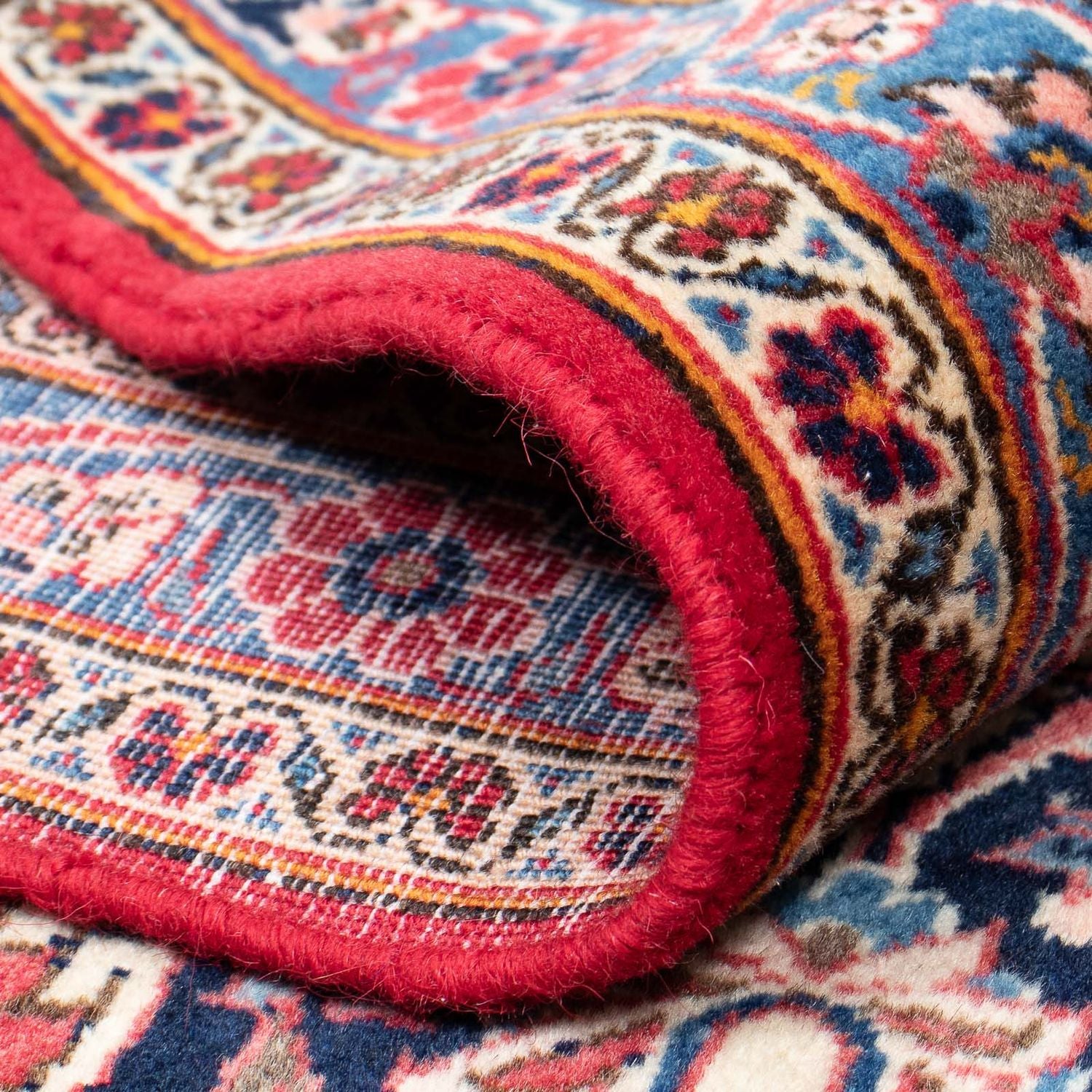 Alfombra persa - Keshan - 338 x 230 cm - rojo claro