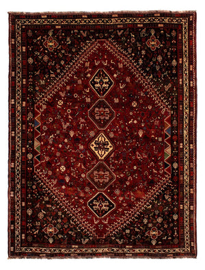Alfombra persa - Nómada - 310 x 228 cm - rojo oscuro