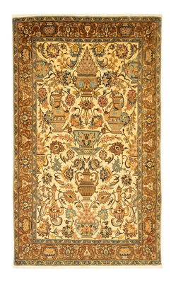 Alfombra persa - Ghom - 171 x 106 cm - beige