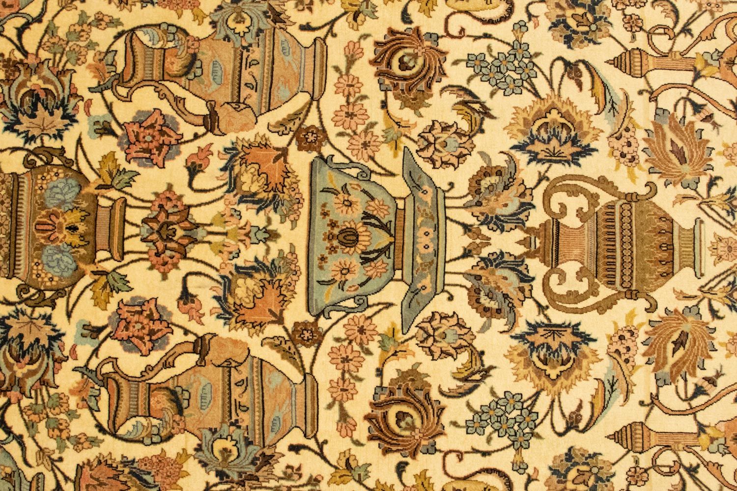 Alfombra persa - Ghom - 171 x 106 cm - beige