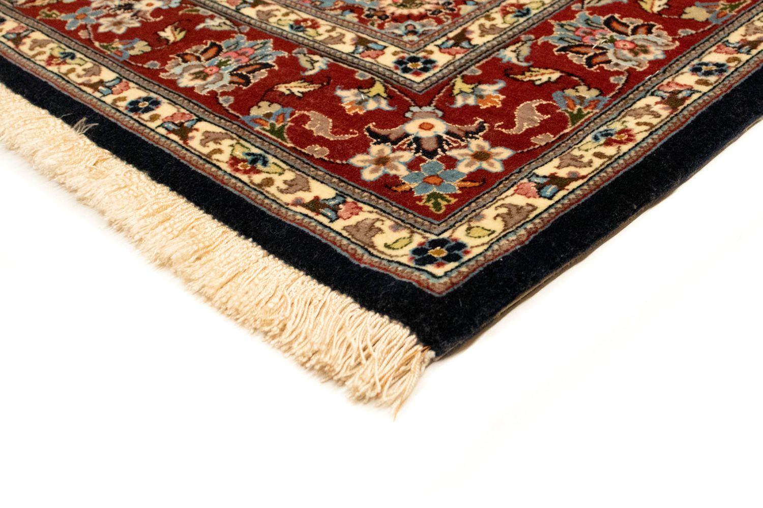 Alfombra persa - Ghom - 151 x 105 cm - negro