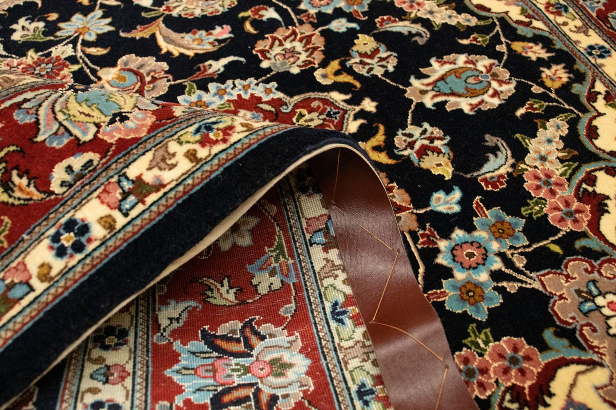 Alfombra persa - Ghom - 151 x 105 cm - negro