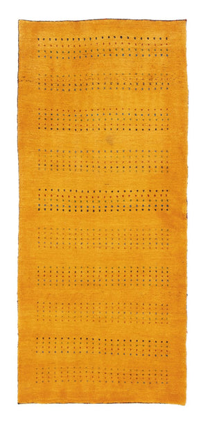 Alfombra de pasillo Alfombra Gabbeh - Loribaft Persa - 197 x 83 cm - oro