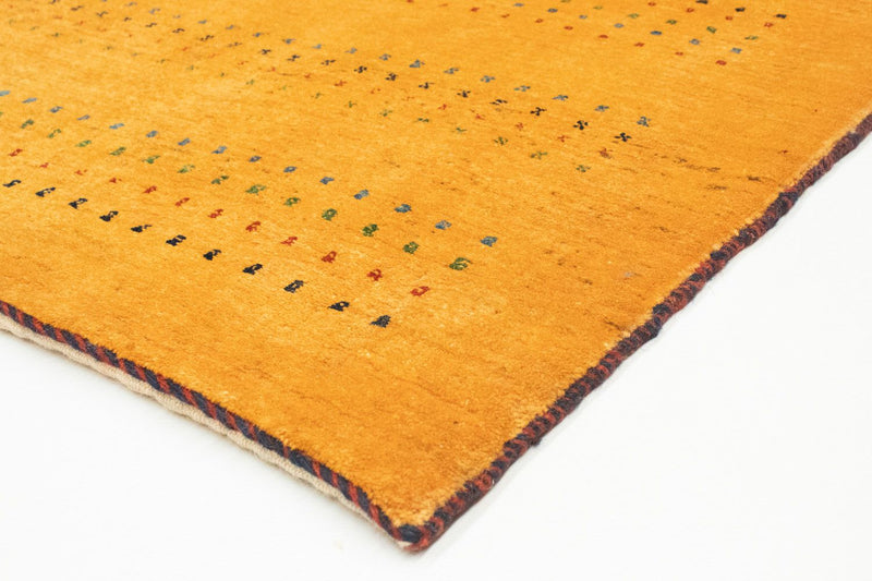 Alfombra de pasillo Alfombra Gabbeh - Loribaft Persa - 197 x 83 cm - oro