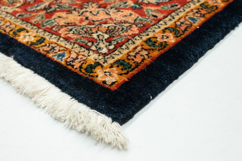 Alfombra Gabbeh - Loribaft Persa - 189 x 147 cm - azul oscuro