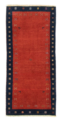 Alfombra de pasillo Alfombra Gabbeh - Loribaft Persa - 190 x 85 cm - rojo