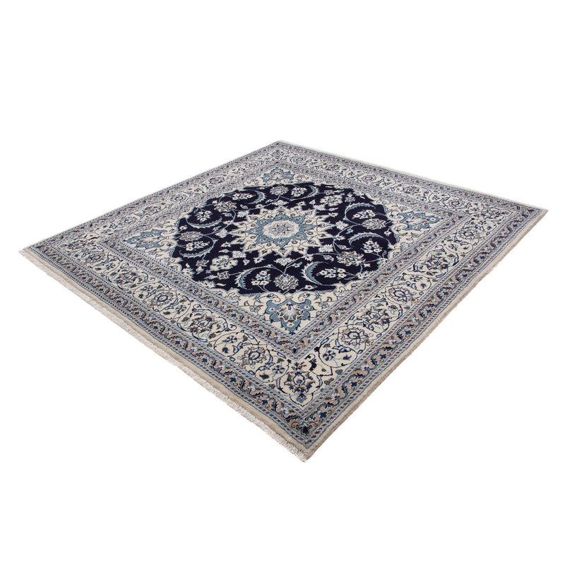 Alfombra persa - Nain cuadrado  - 198 x 192 cm - azul oscuro