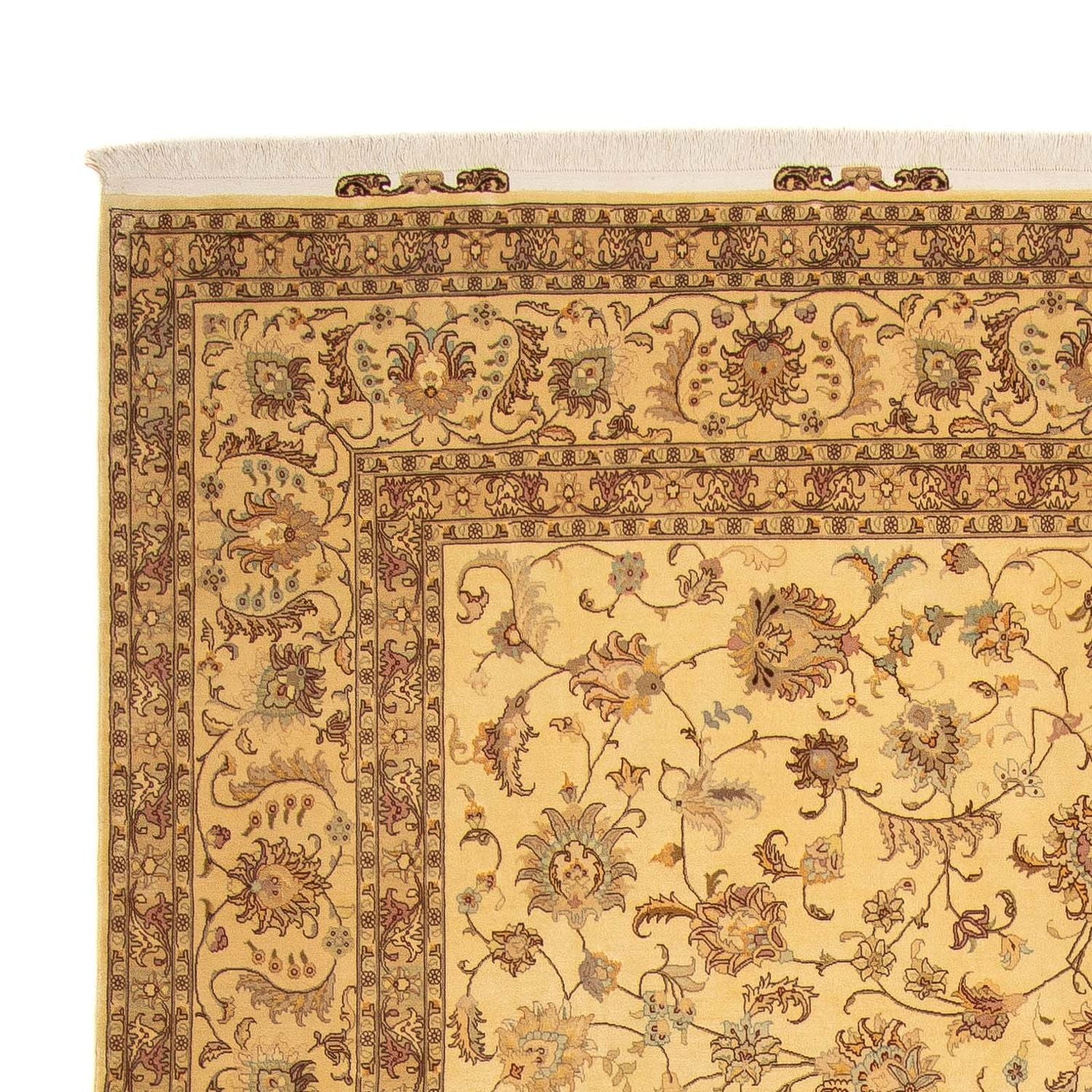 Alfombra Persa - Tabriz - Real - 393 x 298 cm - marrón claro