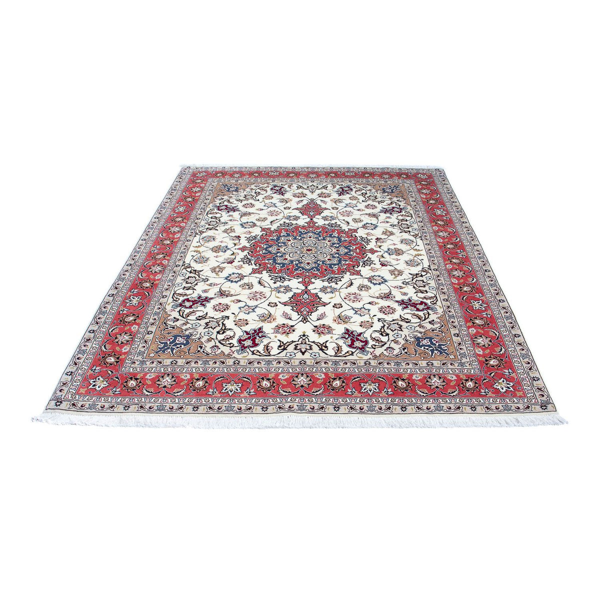 Alfombra Persa - Tabriz - Real - 200 x 156 cm - beige