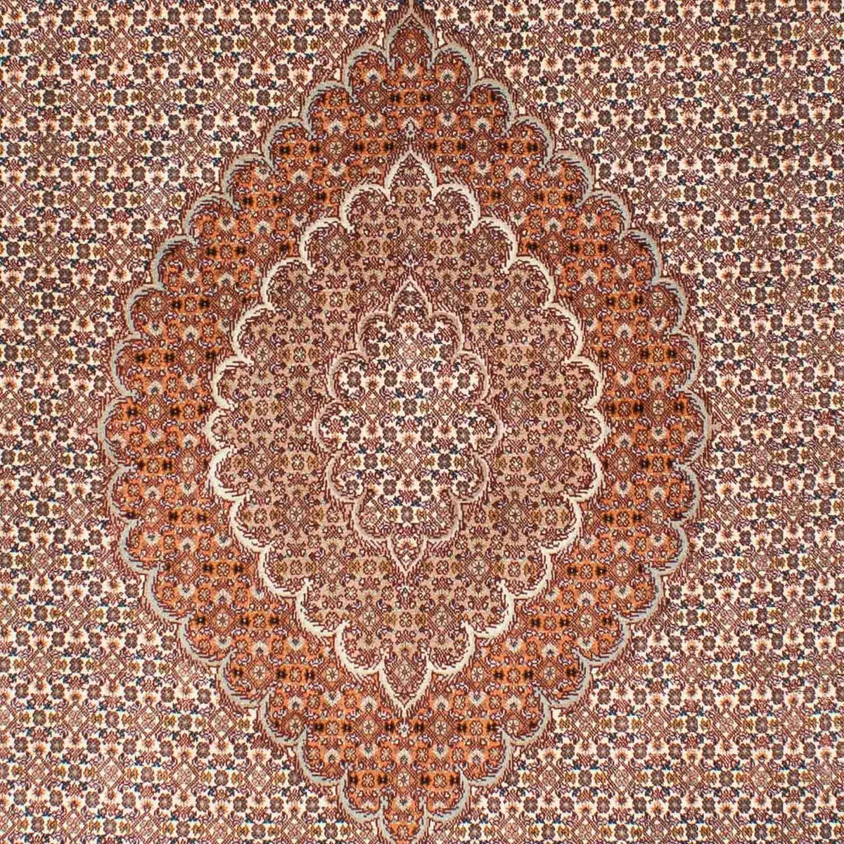 Alfombra persa - Tabriz - 246 x 170 cm - marrón claro