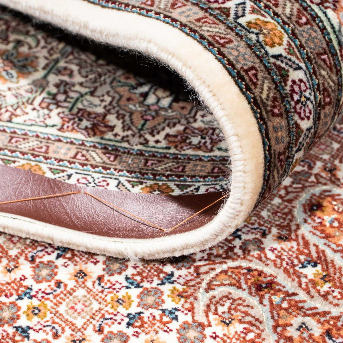 Alfombra persa - Tabriz - 246 x 170 cm - marrón claro