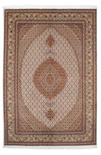 Alfombra persa - Tabriz - 250 x 168 cm - marrón claro
