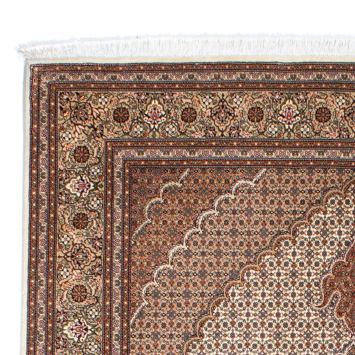 Alfombra persa - Tabriz - 250 x 168 cm - marrón claro