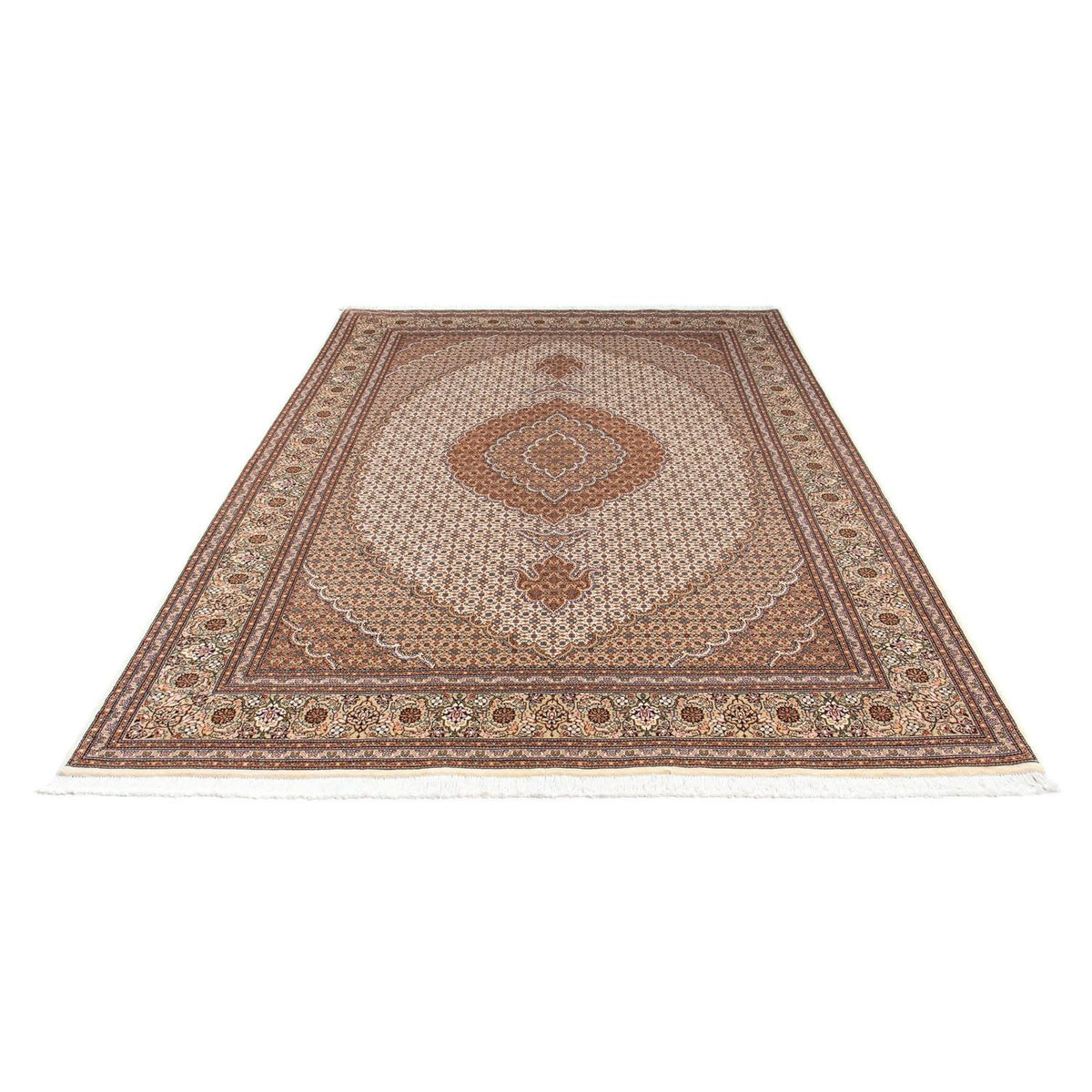 Alfombra persa - Tabriz - 250 x 168 cm - marrón claro