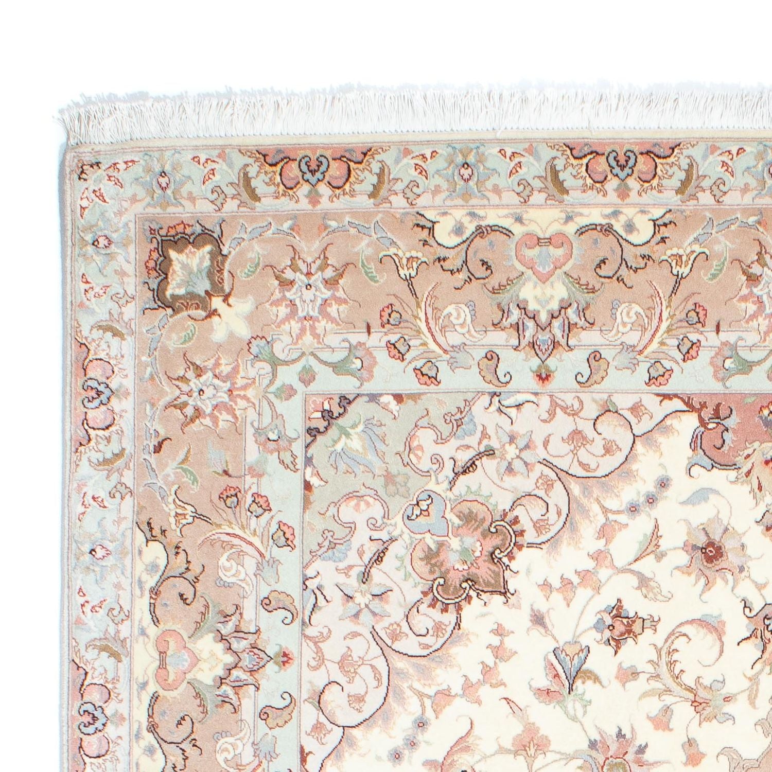 Alfombra Persa - Tabriz - Real - 248 x 168 cm - beige