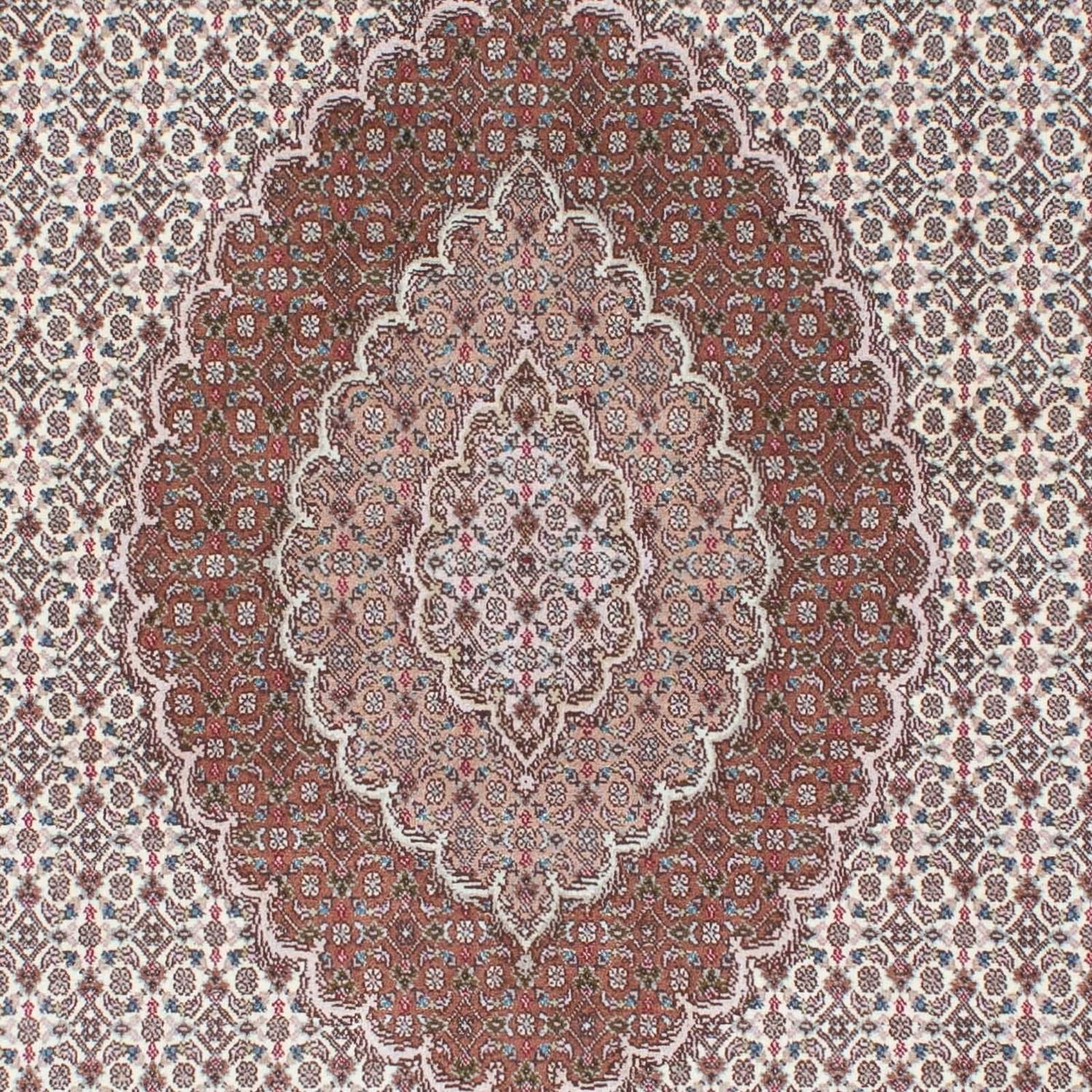 Alfombra Persa - Tabriz - Real - 210 x 150 cm - marrón claro