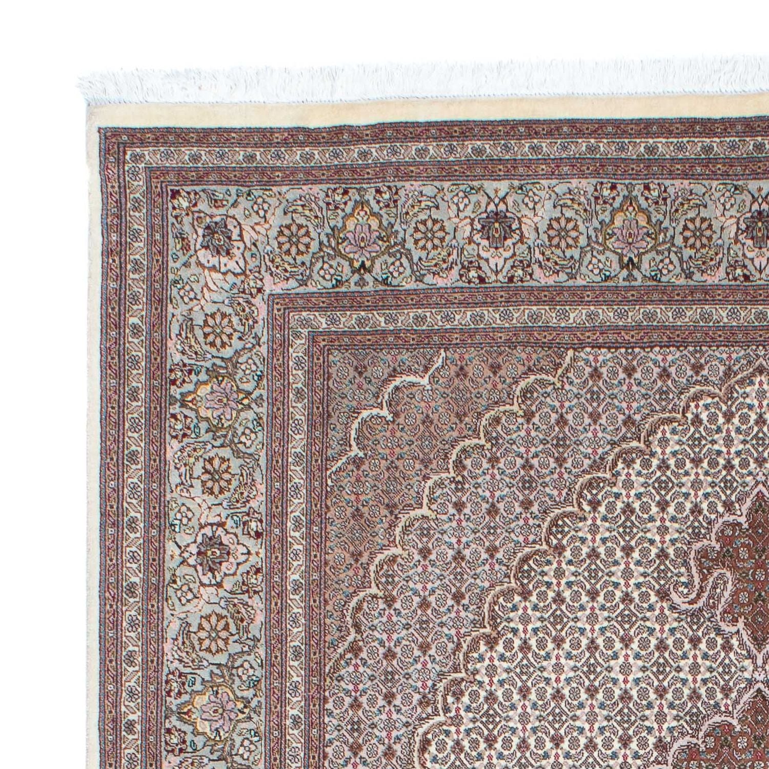 Alfombra Persa - Tabriz - Real - 210 x 150 cm - marrón claro