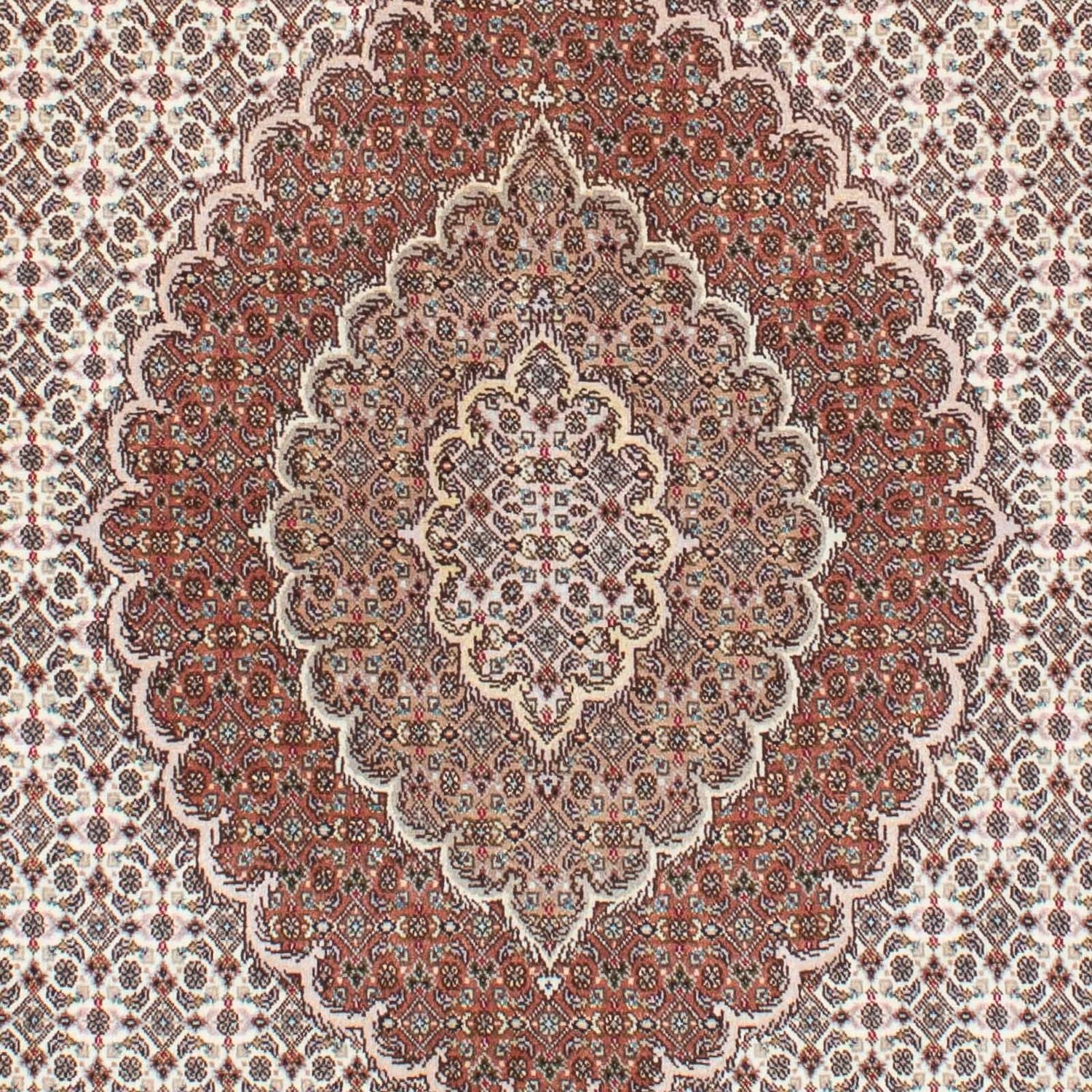 Alfombra Persa - Tabriz - Real - 210 x 150 cm - marrón claro