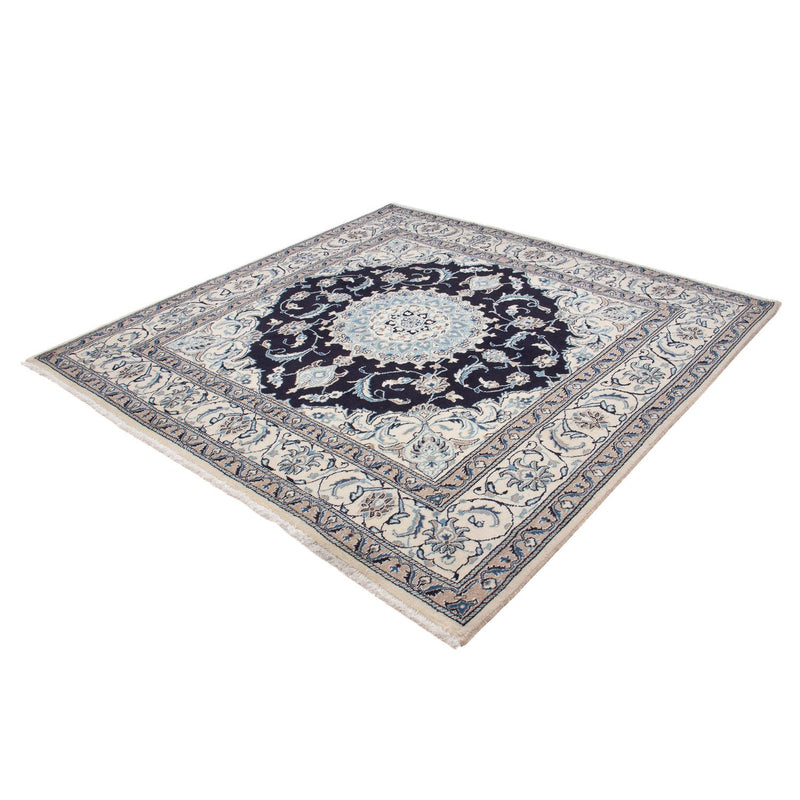 Alfombra persa - Nain cuadrado  - 196 x 194 cm - azul oscuro