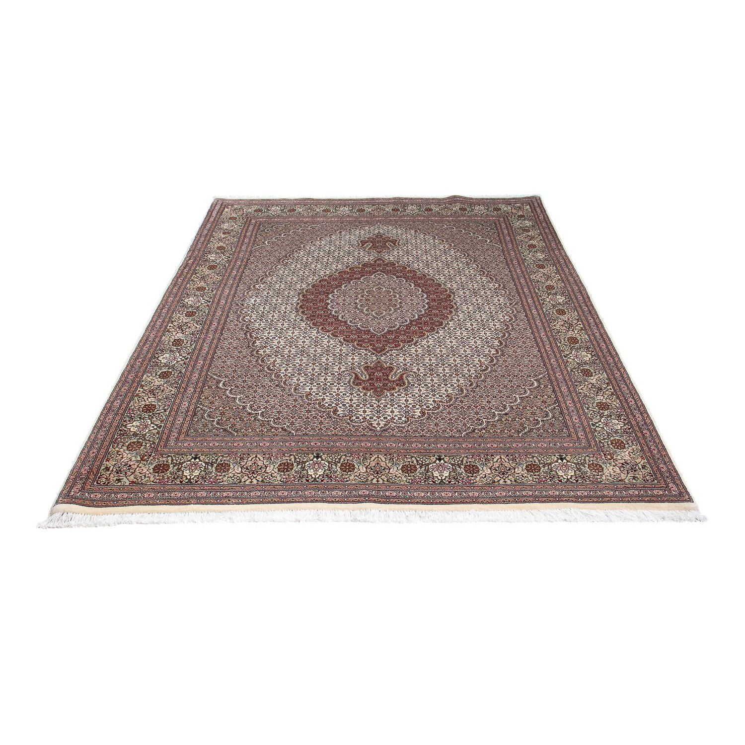Alfombra Persa - Tabriz - Real - 205 x 153 cm - marrón claro