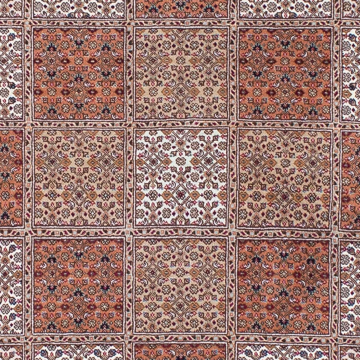 Alfombra persa - Tabriz cuadrado  - 153 x 150 cm - rojo oscuro