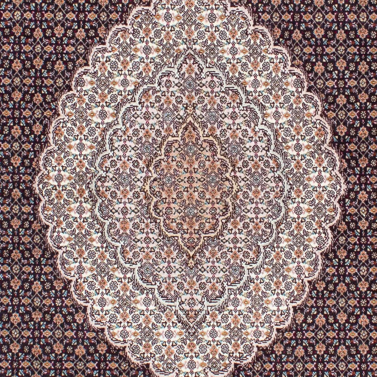 Alfombra persa - Tabriz - 206 x 149 cm - marrón claro