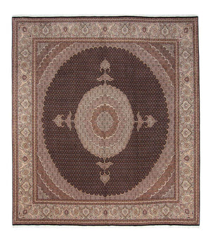 Alfombra persa - Tabriz cuadrado  - 315 x 298 cm - marrón oscuro
