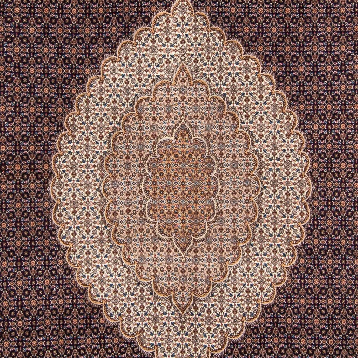 Alfombra persa - Tabriz - 310 x 200 cm - azul oscuro