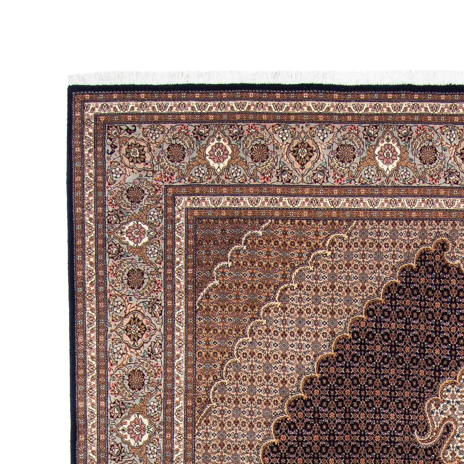 Alfombra persa - Tabriz - 310 x 200 cm - azul oscuro