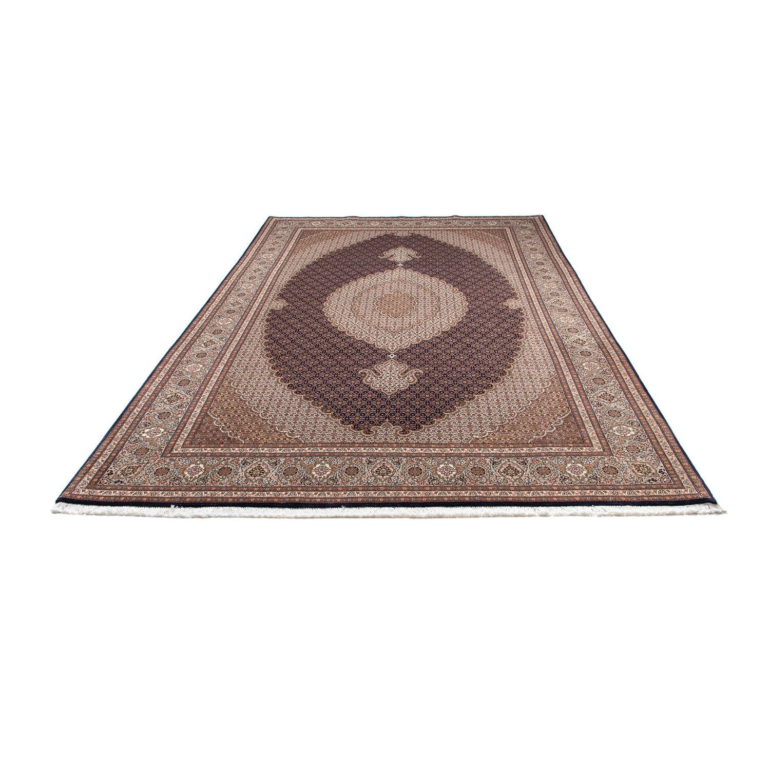 Alfombra persa - Tabriz - 310 x 200 cm - azul oscuro