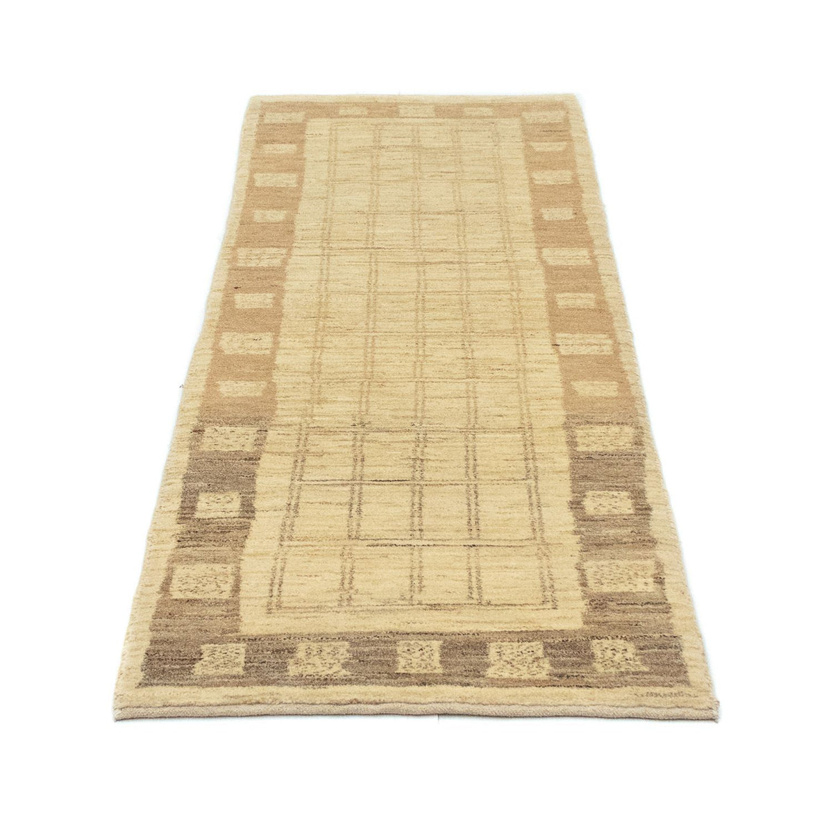 Alfombra de pasillo Alfombra Gabbeh - Persa - 188 x 68 cm - beige