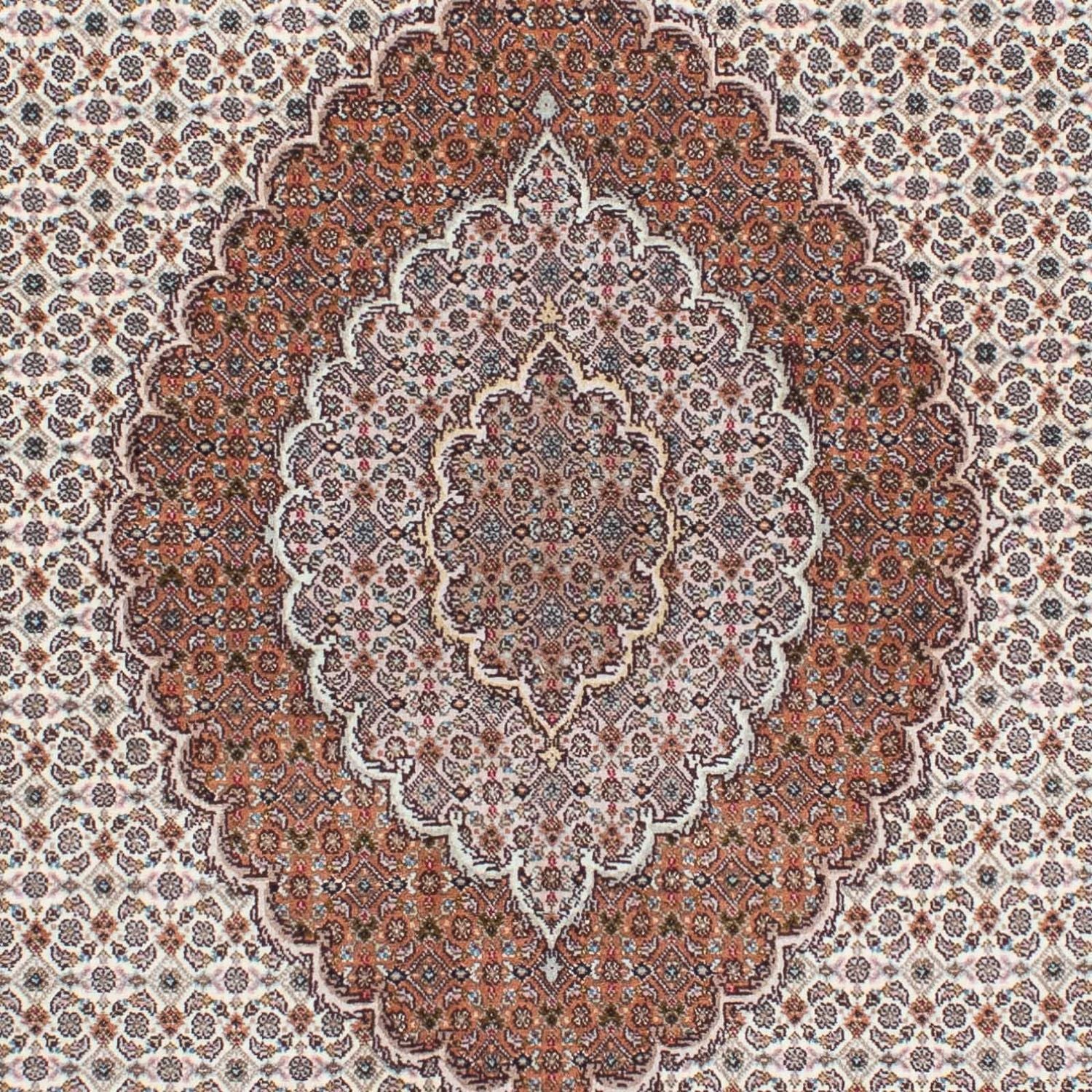 Alfombra persa - Tabriz - 212 x 153 cm - marrón claro