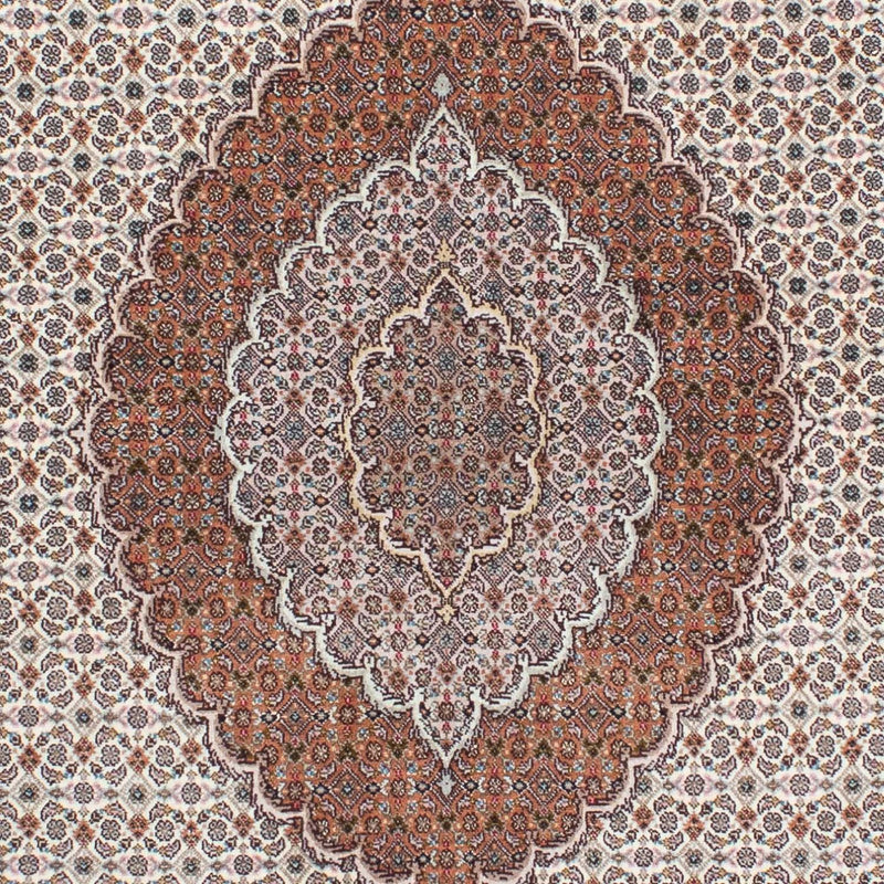 Alfombra persa - Tabriz - 212 x 153 cm - marrón claro
