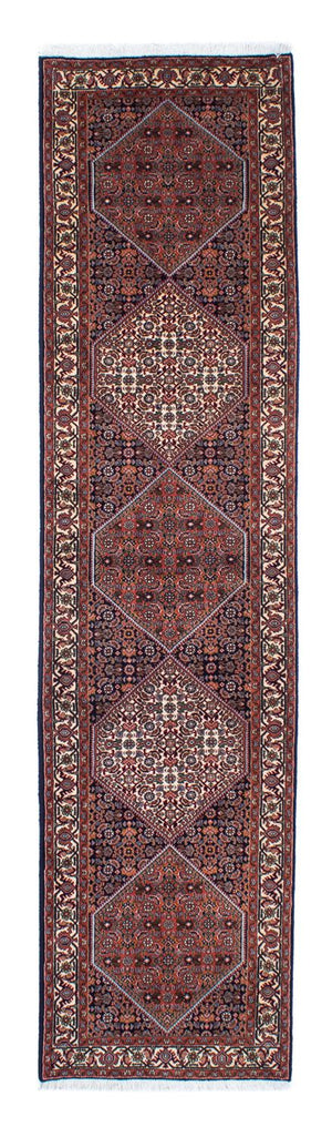 Alfombra de pasillo Alfombra persa - Bidjar - 291 x 70 cm - azul oscuro