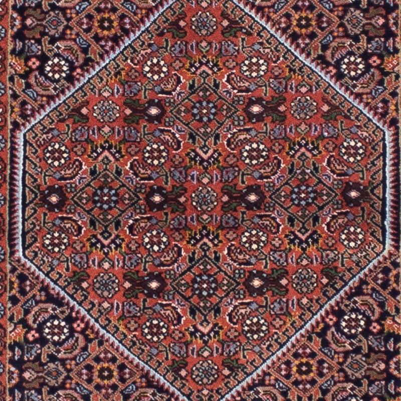 Alfombra de pasillo Alfombra persa - Bidjar - 291 x 70 cm - azul oscuro