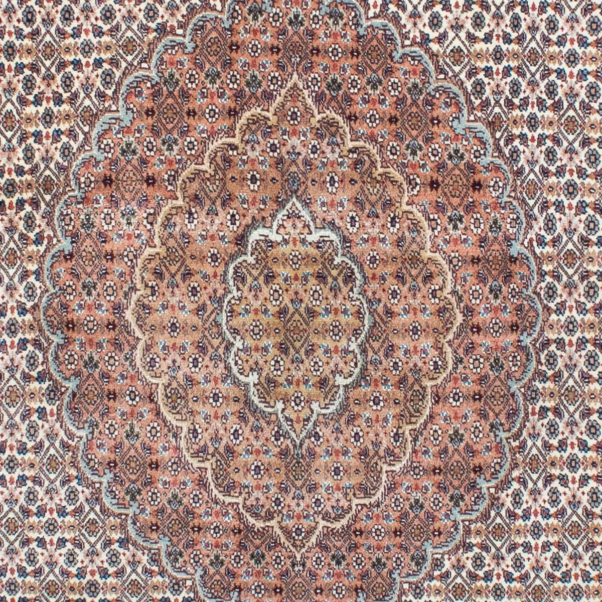 Alfombra persa - Tabriz - 195 x 151 cm - marrón claro