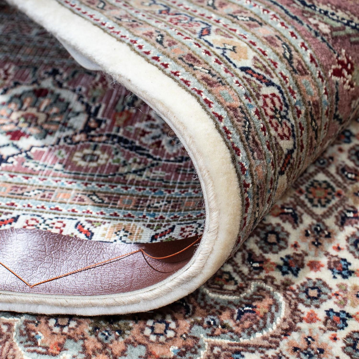 Alfombra persa - Tabriz - 195 x 151 cm - marrón claro