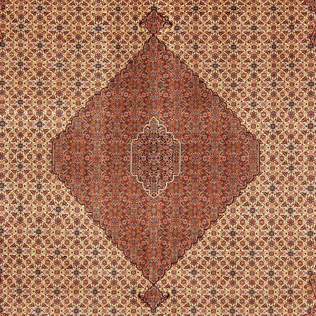 Alfombra persa - Nómada - 395 x 318 cm - marrón