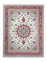 Alfombra Persa - Tabriz - Real - 197 x 152 cm - beige