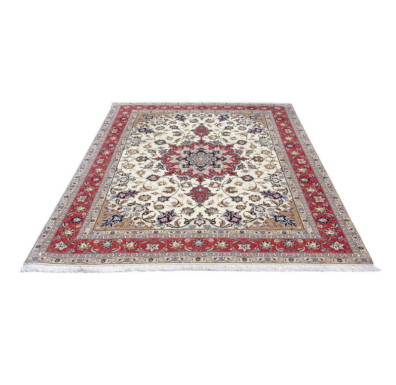 Alfombra Persa - Tabriz - Real - 197 x 152 cm - beige