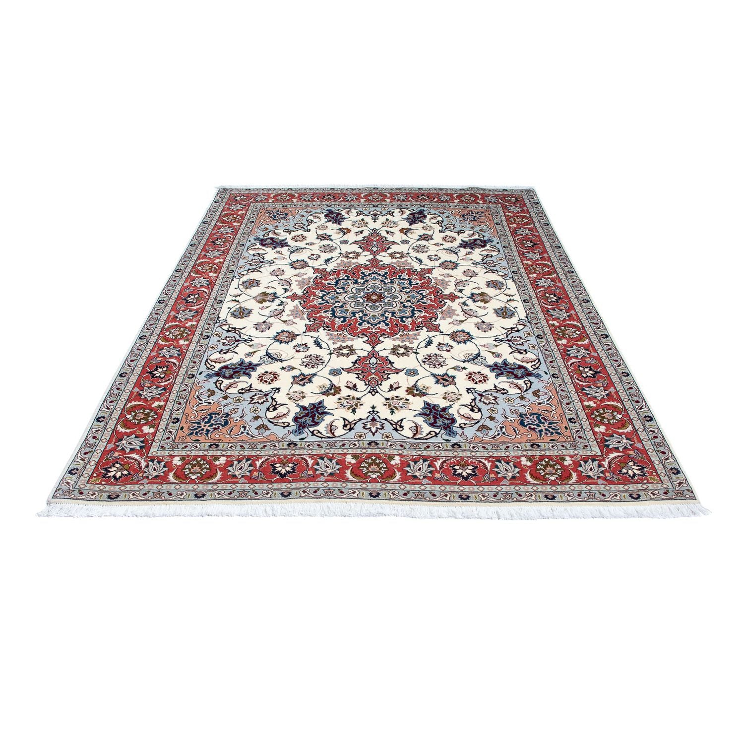 Alfombra Persa - Tabriz - Real - 205 x 150 cm - beige