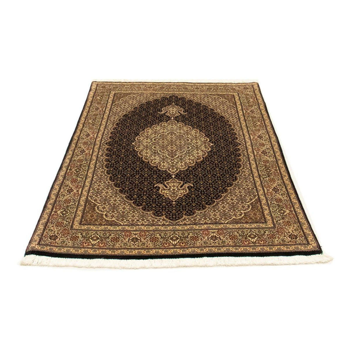 Alfombra Persa - Tabriz - Real - 150 x 98 cm - negro