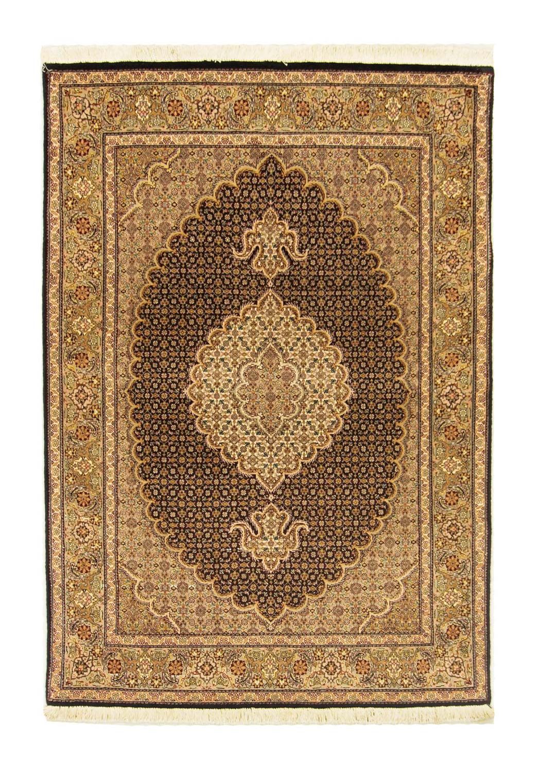 Alfombra Persa - Tabriz - Real - 148 x 101 cm - negro