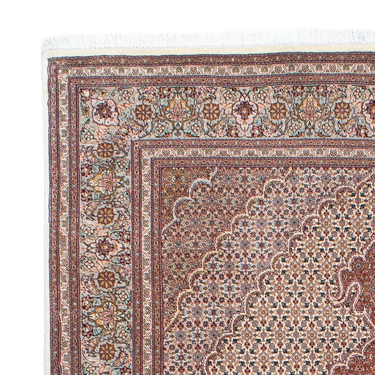 Alfombra persa - Tabriz - 202 x 150 cm - marrón claro